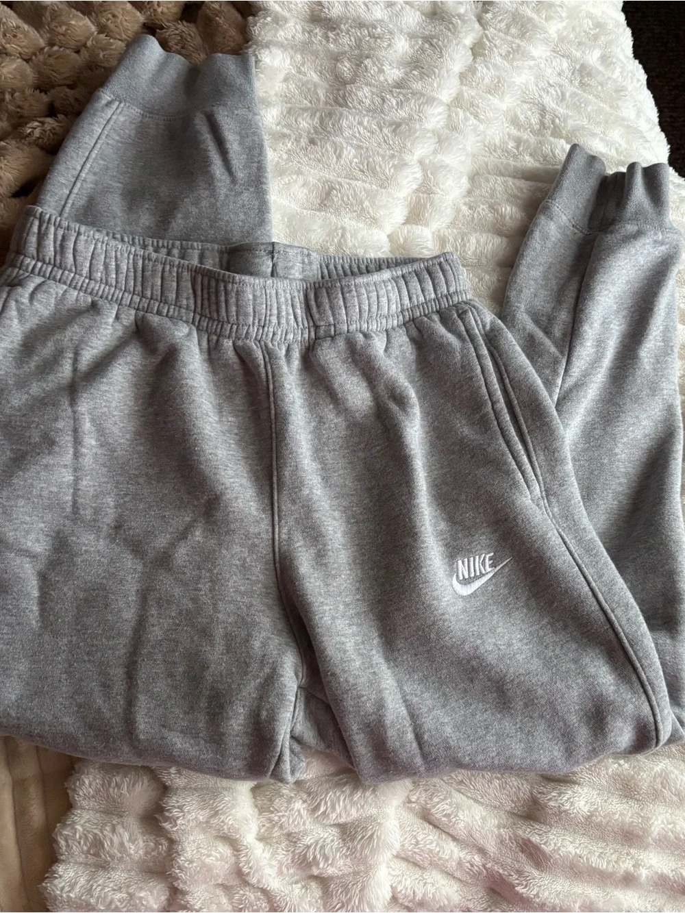 Nike Heather Gray Fleece Joggers